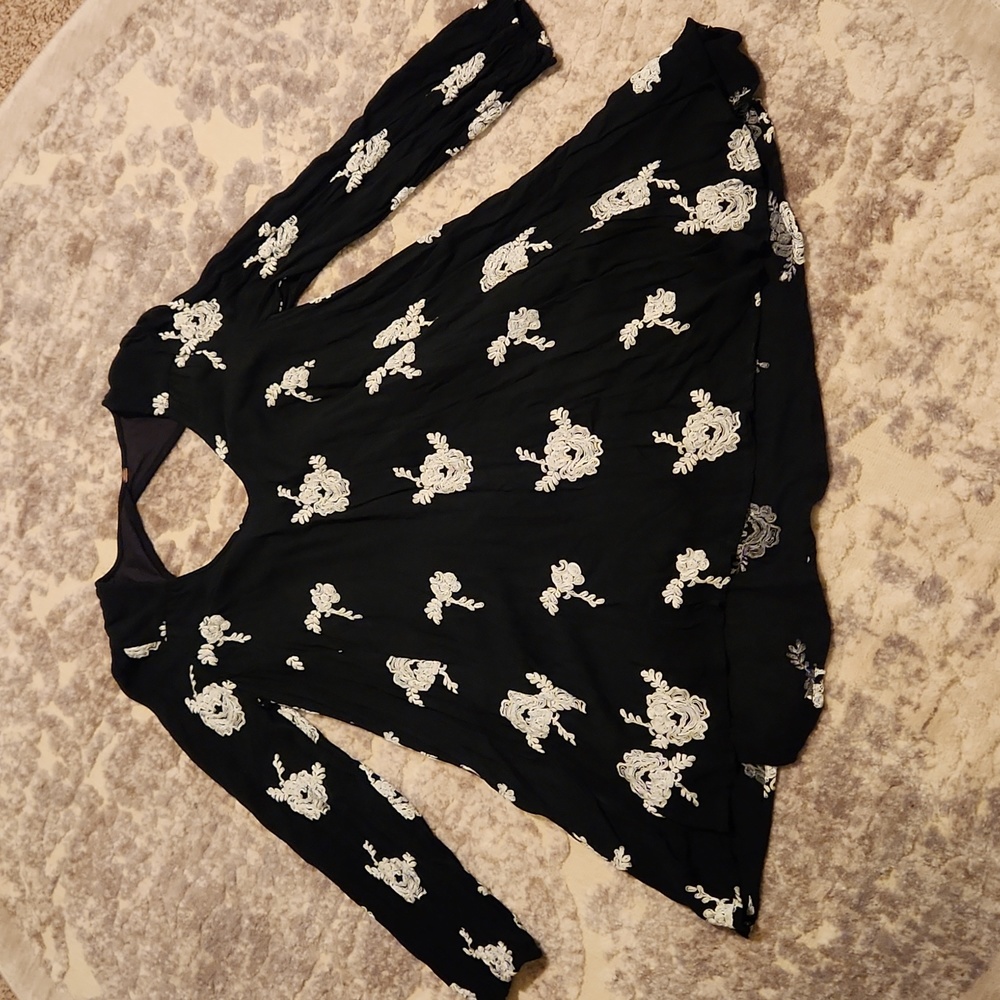 Free People Austin embroidered long sleeve mini with Pockets - Picture 6 of 6